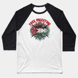 Free Palestine, Solidarity For Palestine Baseball T-Shirt